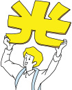 フレッツ光看板息子