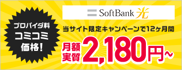 プロバイダ料コミコミ価格!