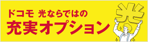 ドコモ光ならではの充実オプション