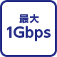 最大1Gbps