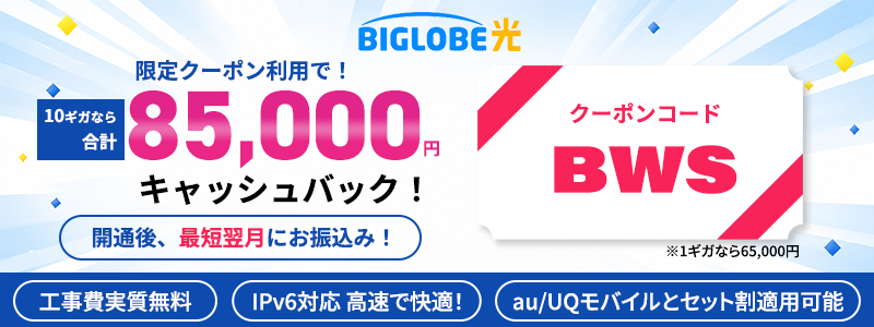 ビッグローブ光